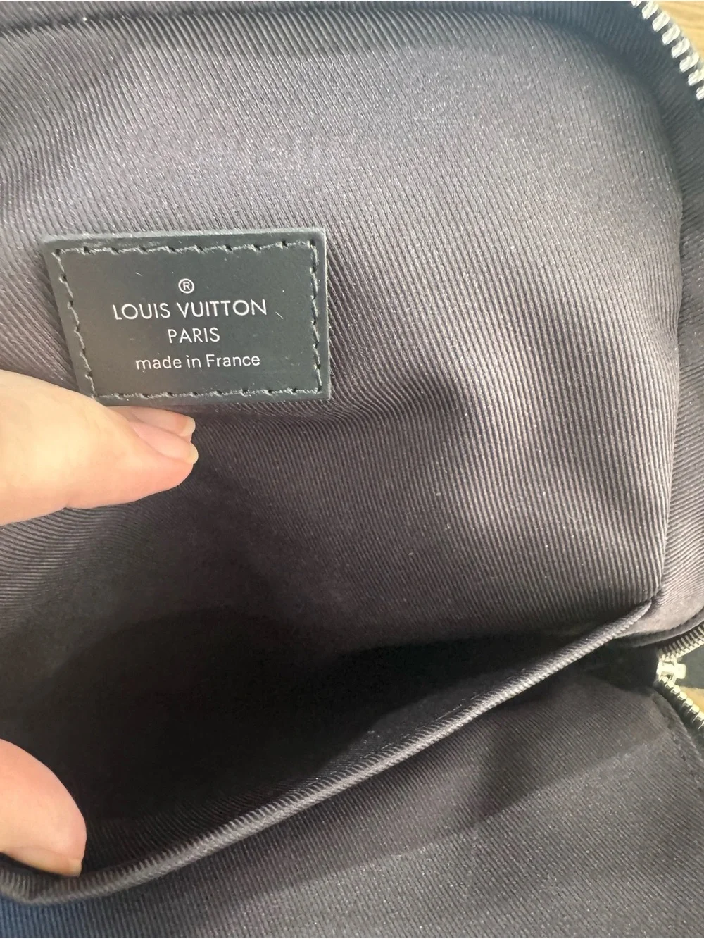 FULL SET Louis Vuitton Avenue Sling Bag Damier Graphite N41719